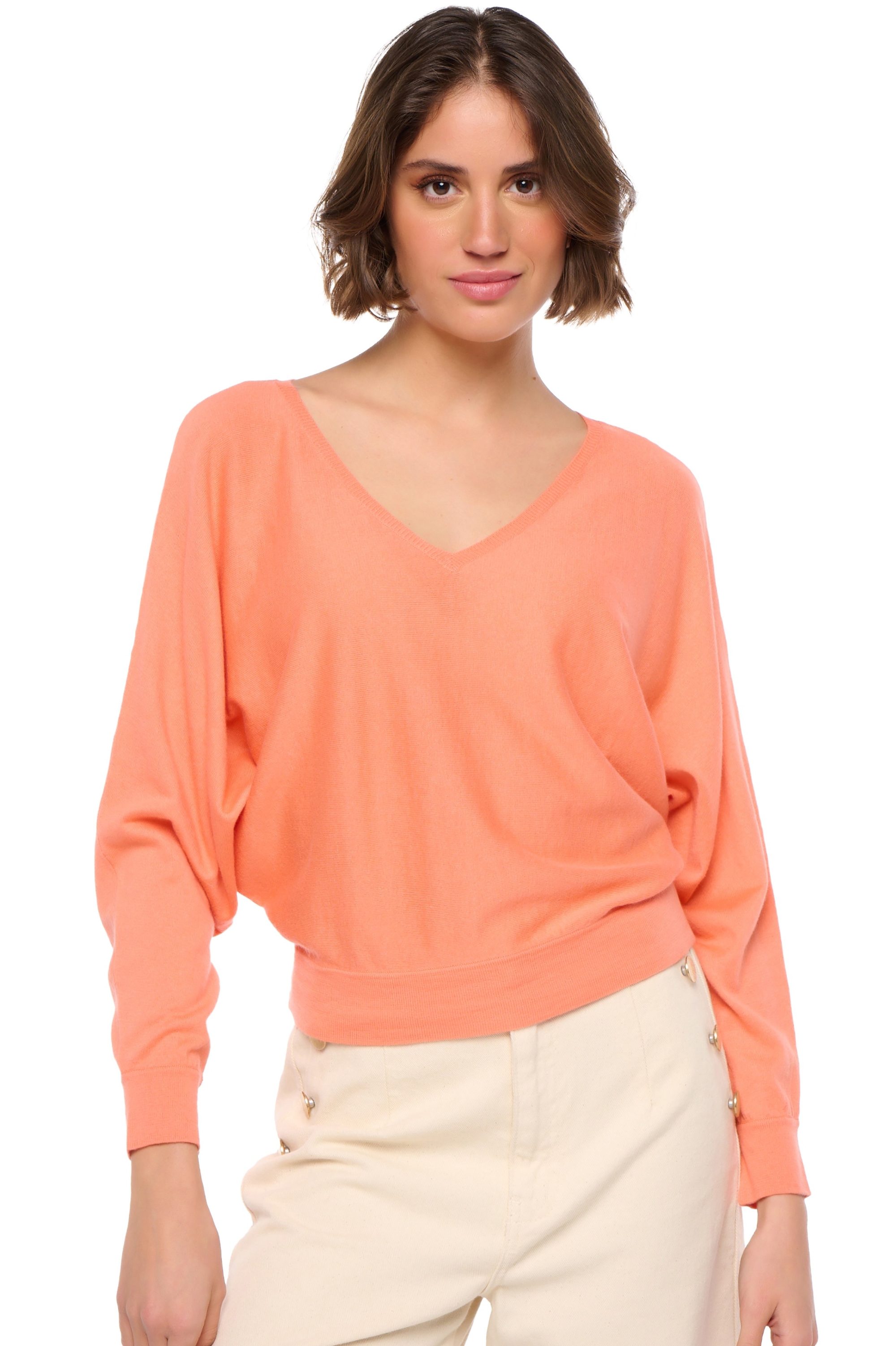 Cashmere & Cotton ladies suzie peachy xs